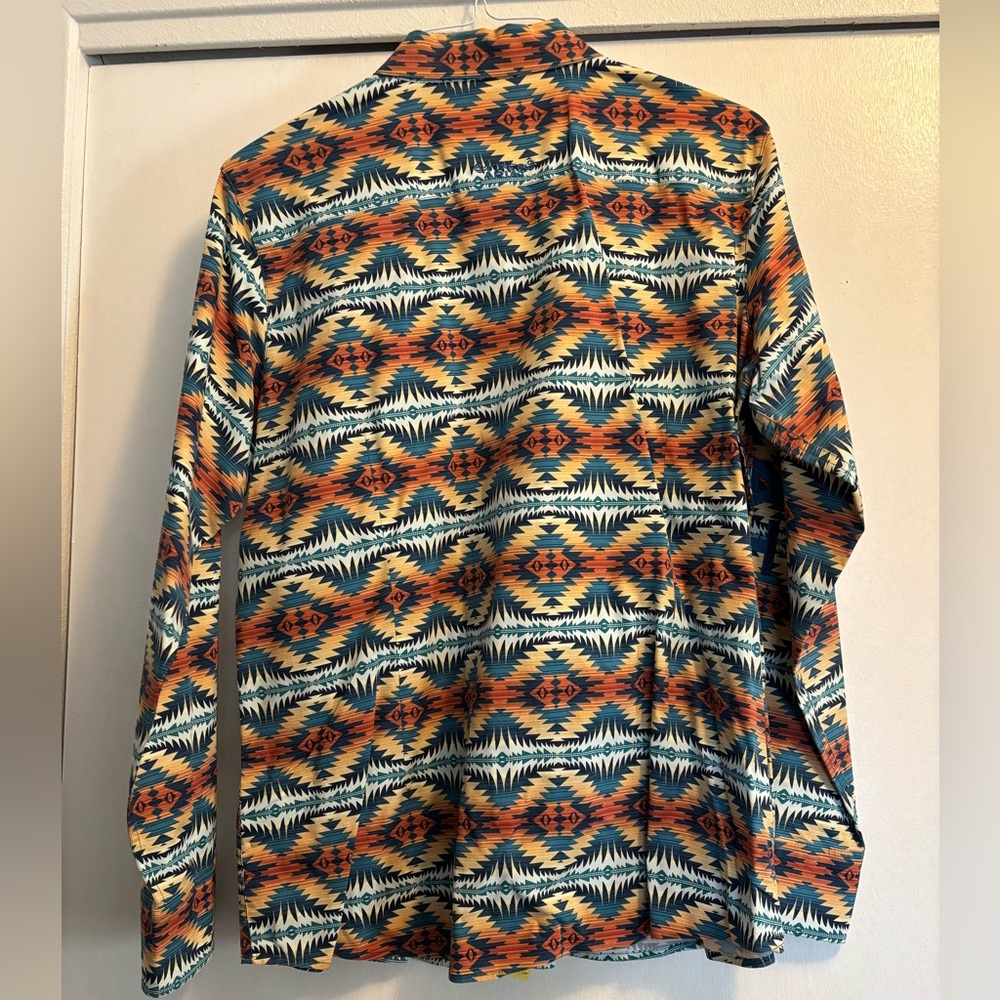 Ariat Multicolor Patterned Button Down Shirt - image 2
